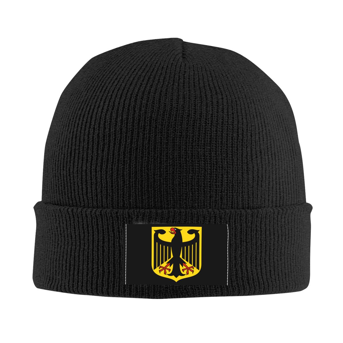 독일 국장 보닛 모자, 니트 모자, 남성 및 여성용 패션, 유니섹스, 성인 독일 국기, 독수리, 겨울용 따뜻한 스컬리 비니 모자